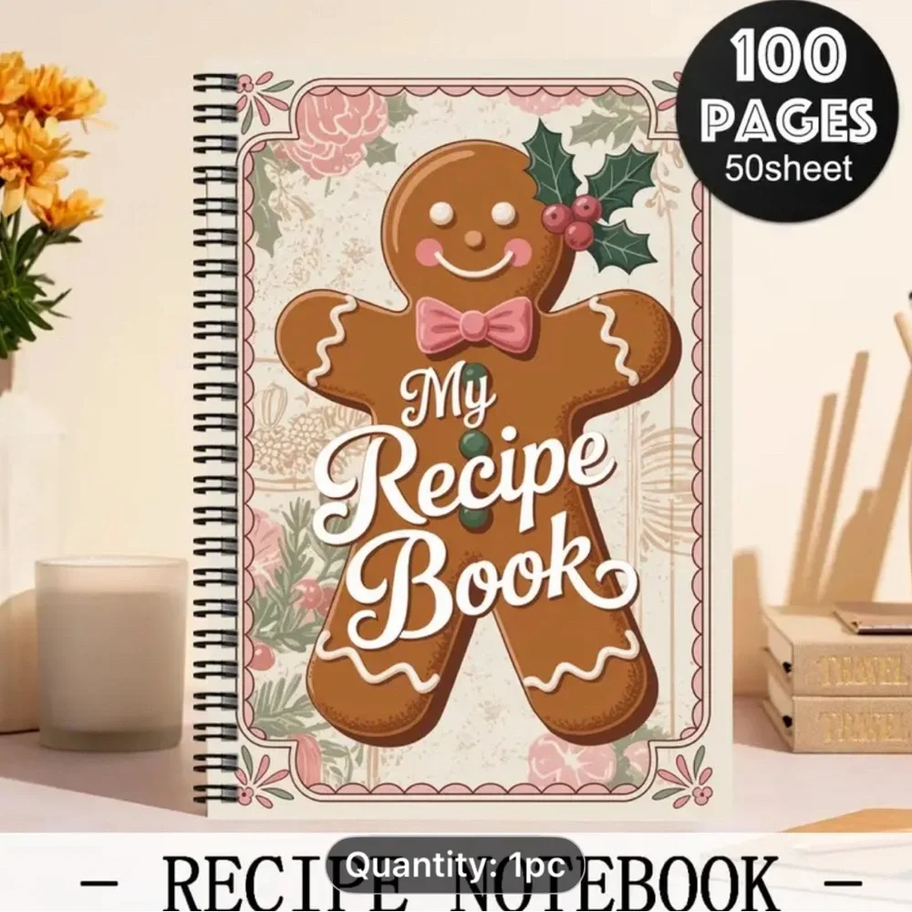Gingerbread Recipe Book with 100 Pages - Picture 3 of 4